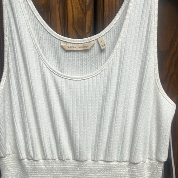 NWT SOFT SURROUNDING MIDI EYELET WHITE DRESS gorgeous - Picture 5 of 8